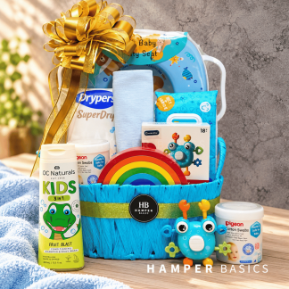 Practical baby boy hamper