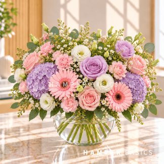Flower vase arrangement