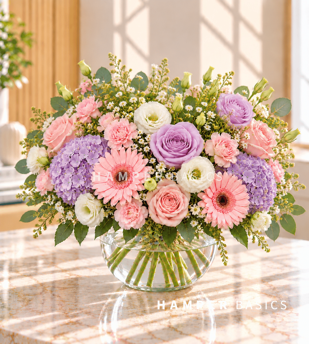 Flower vase arrangement