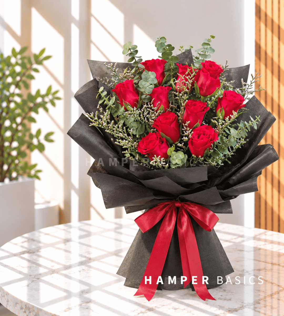 Romantic rose bouquet