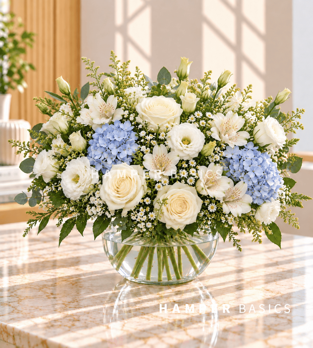 Flower vase arrangement