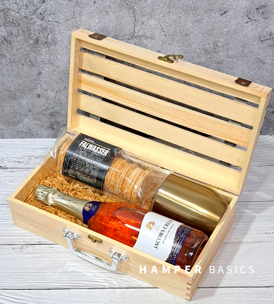 ROSE SPARK WINE GIFT - Hamper Basics