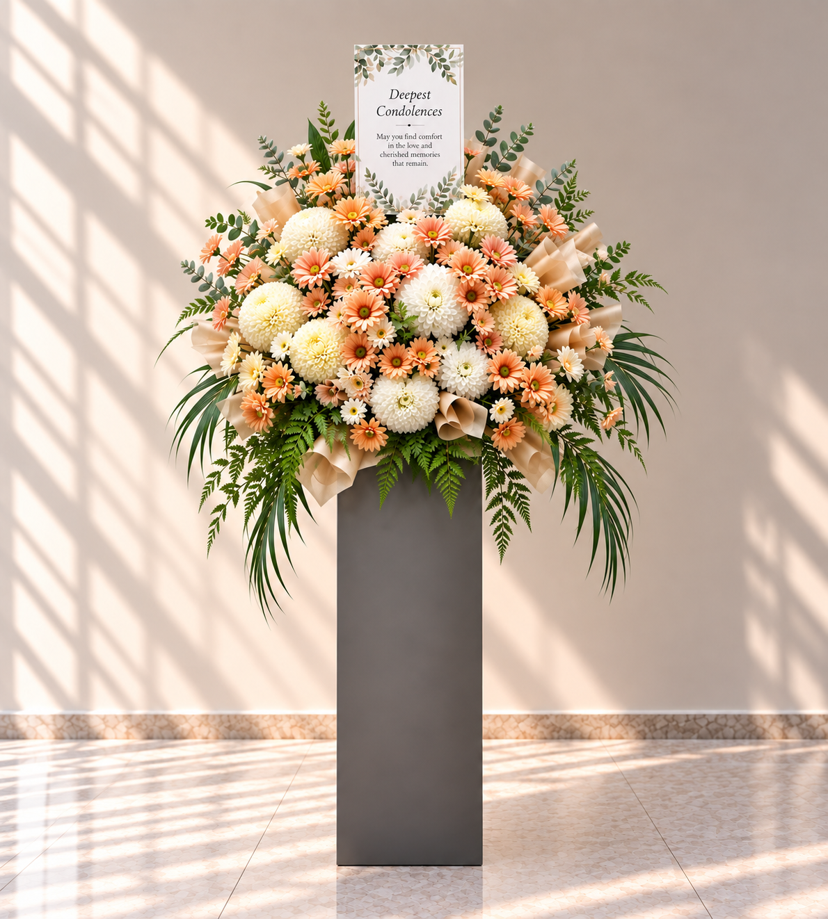 Condolence flower stand