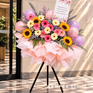 Congratulatory flower stand