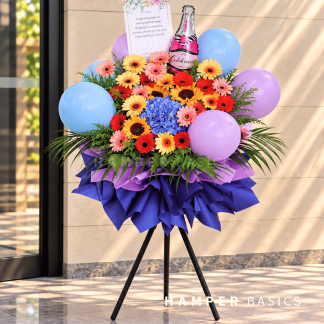 Unique grand opening flower stand