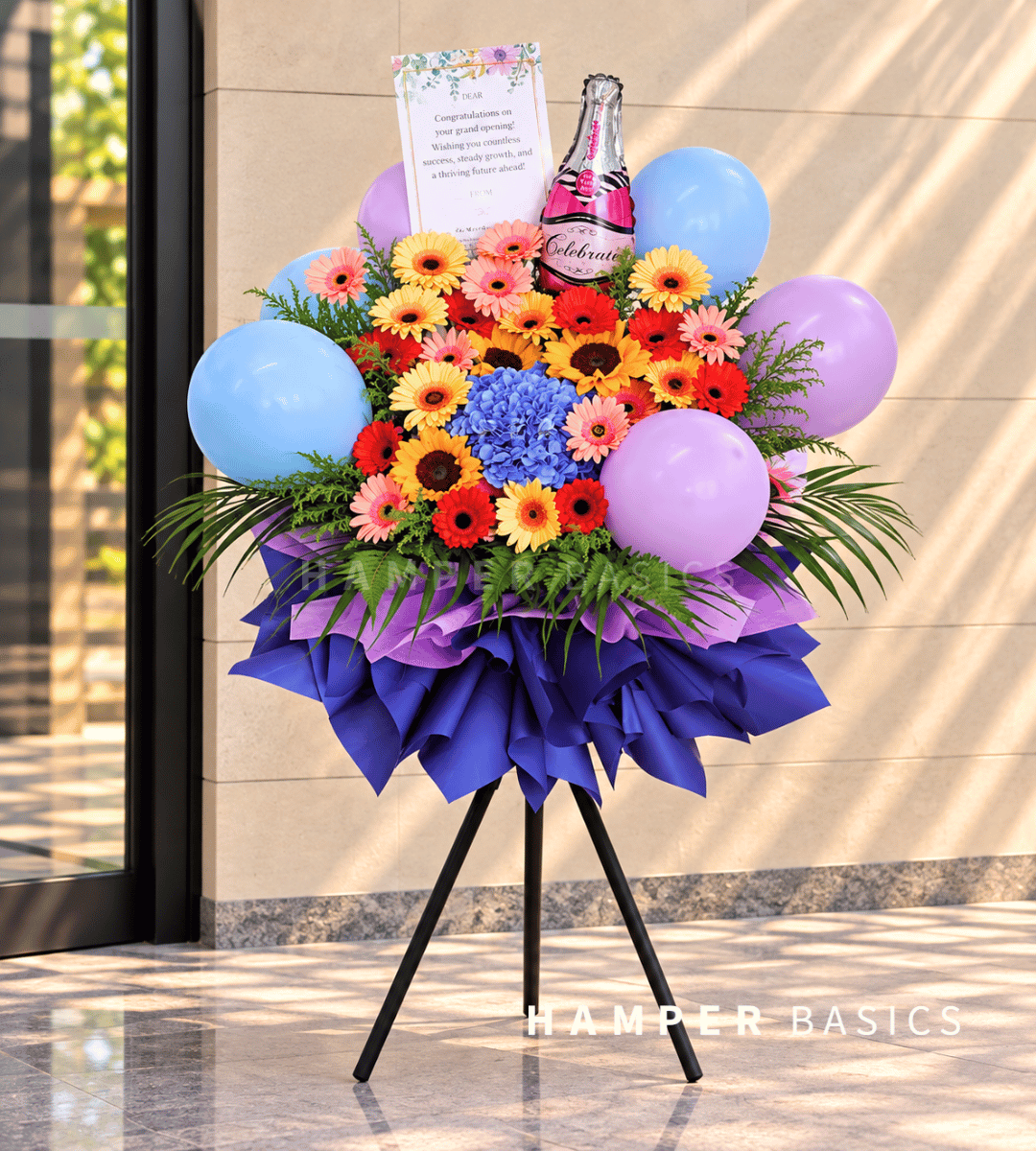 Unique grand opening flower stand