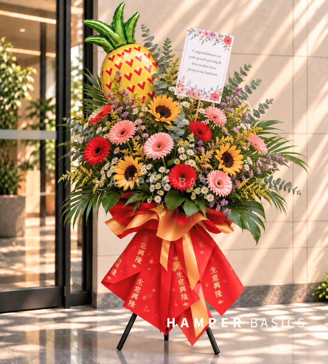 Grand opening flower stand
