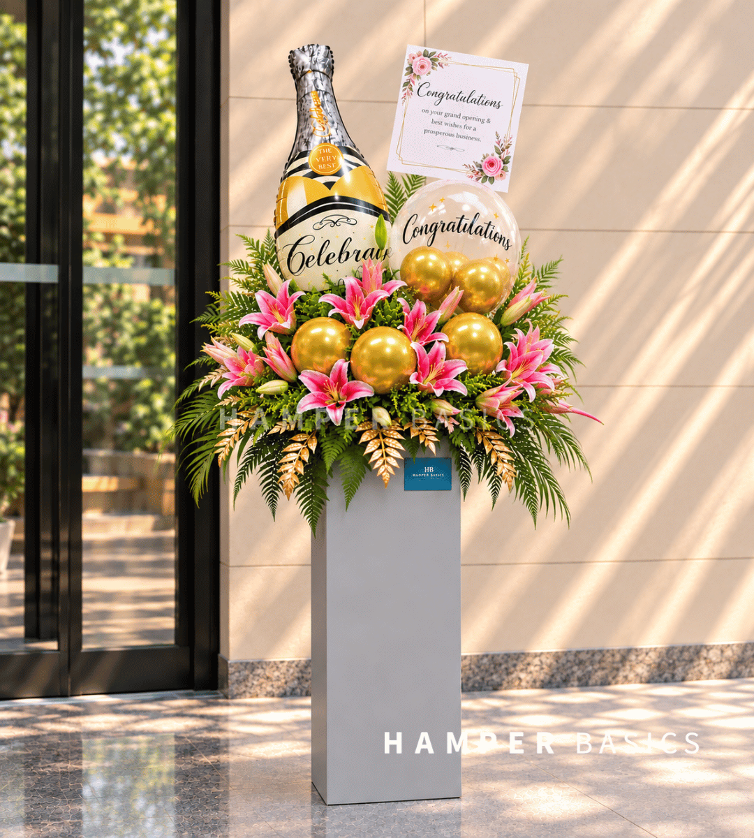 Grand opening flower stand