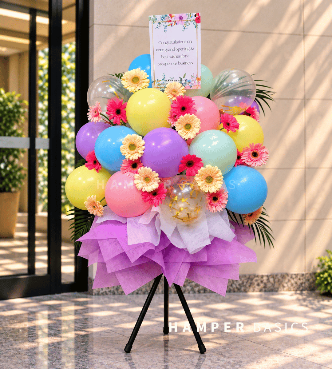 Grand opening flower stand