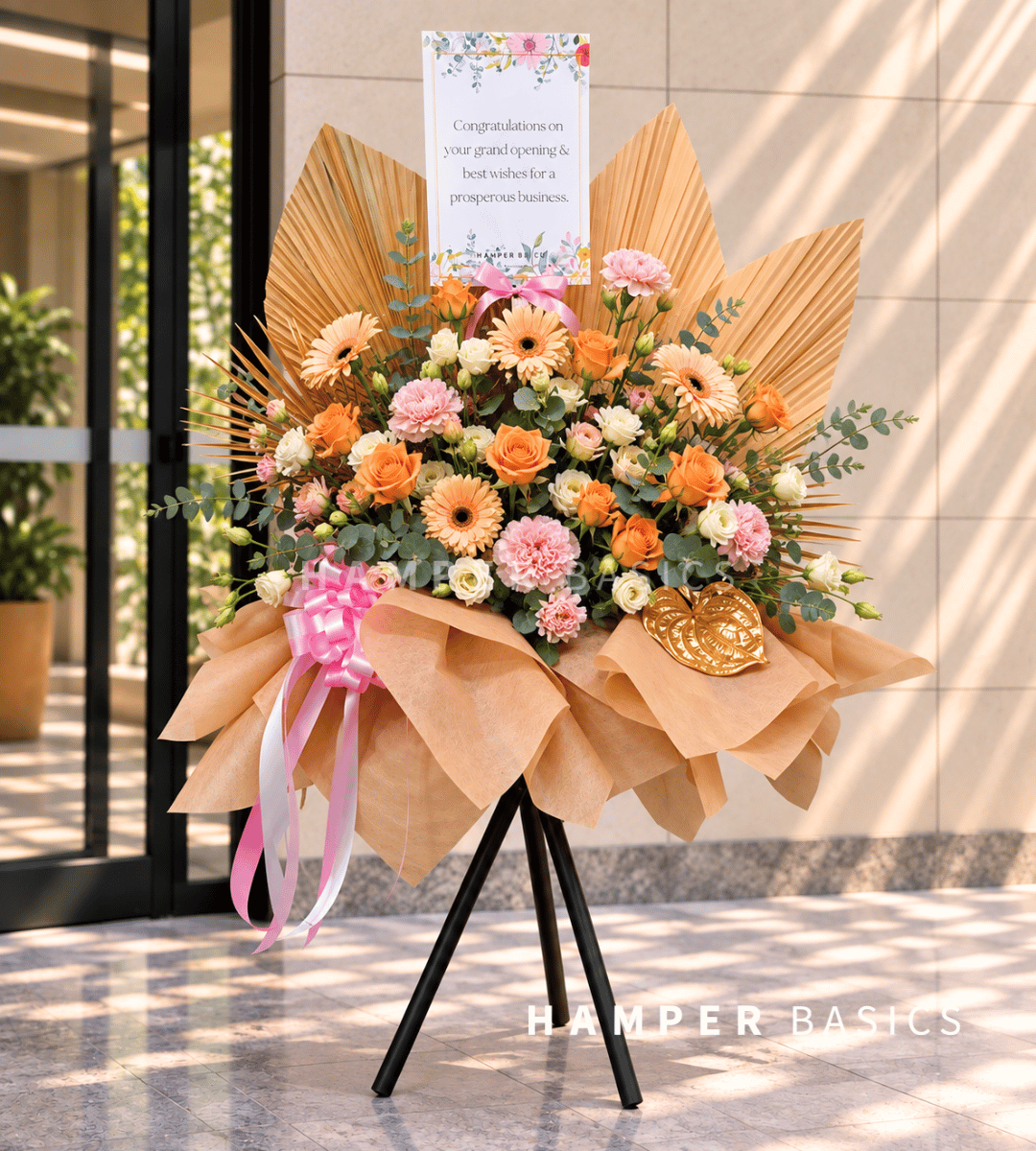 Grand opening flower stand