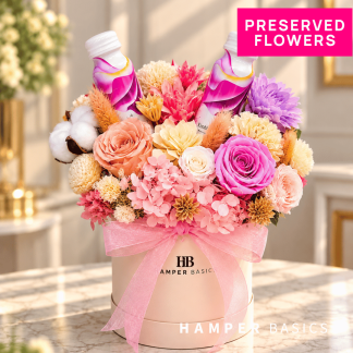 Preserved flower bloom box