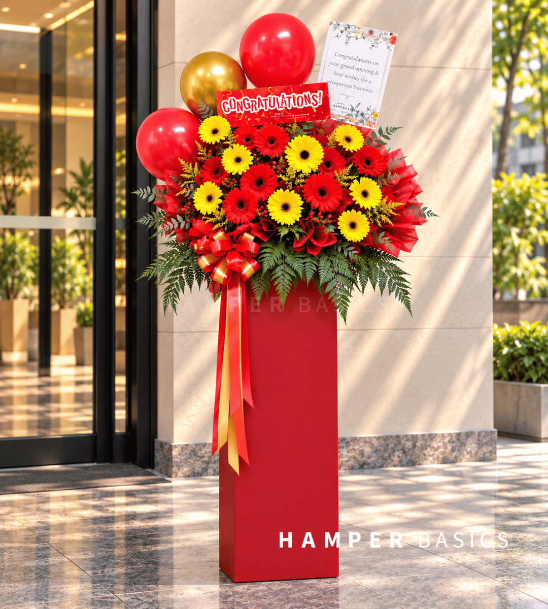 Grand opening flower stand