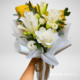White lily bouquet