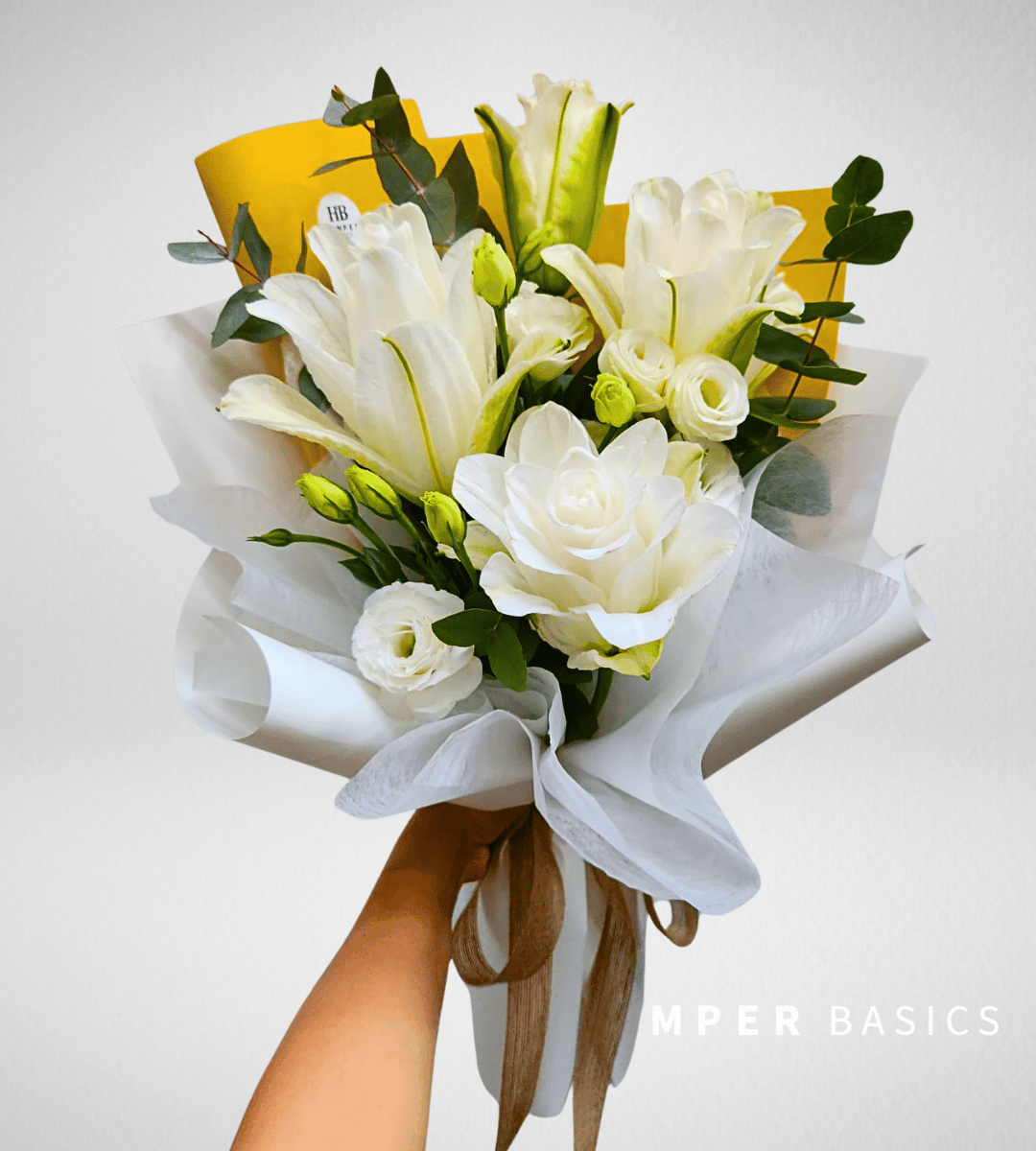 White lily bouquet