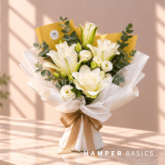 White lily bouquet