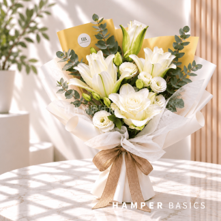 White lily bouquet
