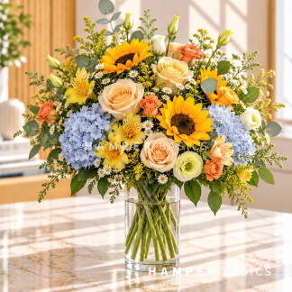 Flower vase arrangement