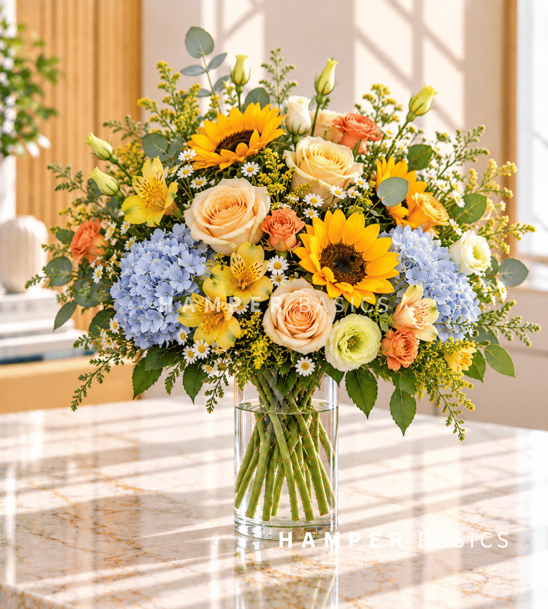 Flower vase arrangement