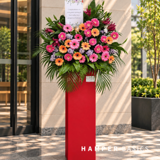 Grand opening flower stand