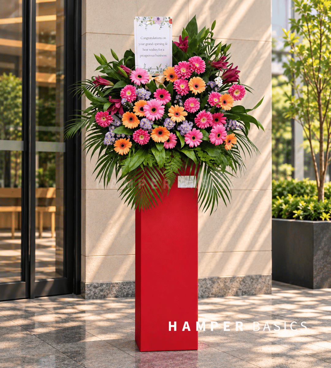 Grand opening flower stand