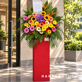 Grand opening flower stand