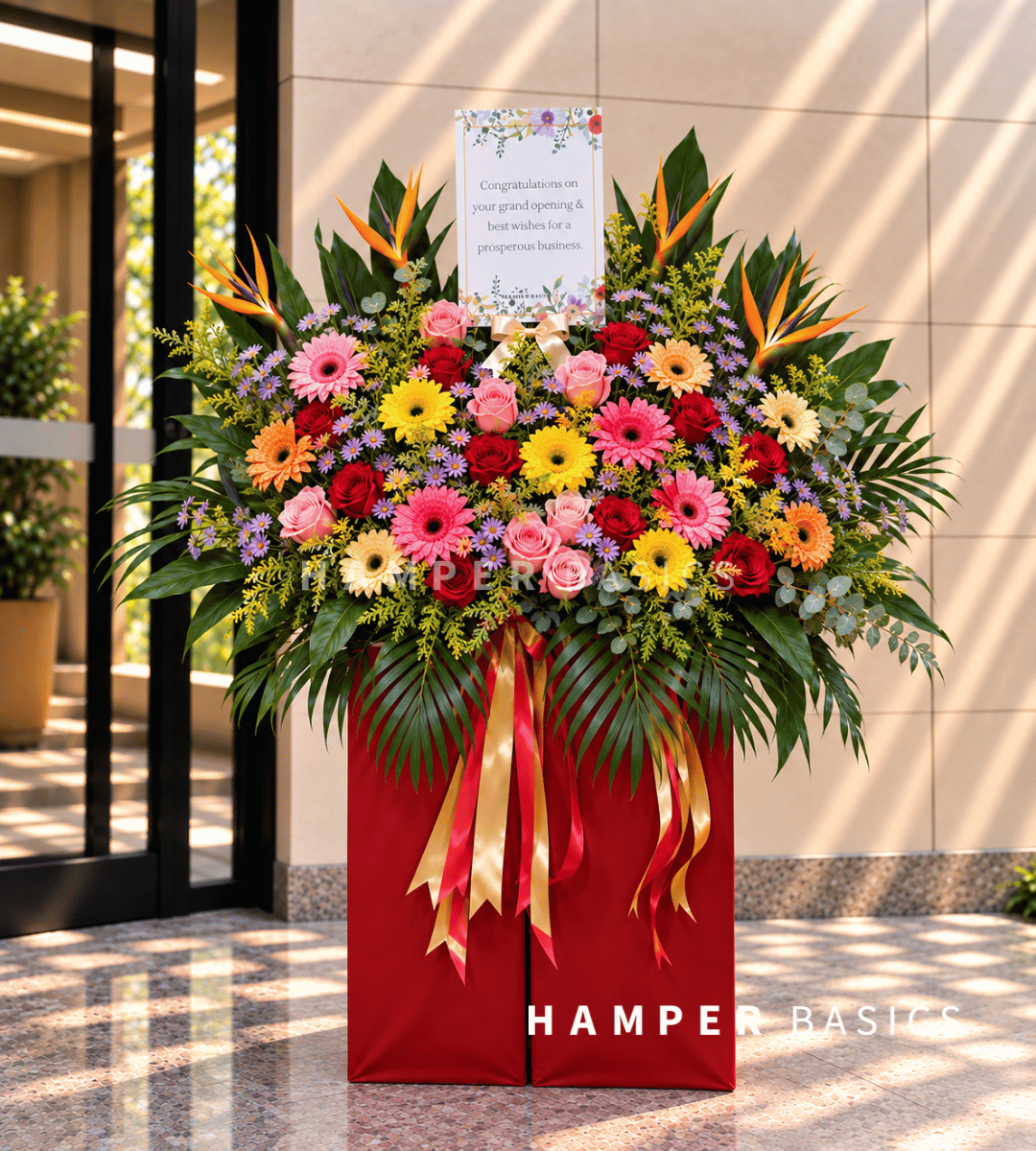 Extra large grand opening flower stand