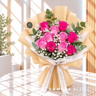 Pink rose bouquet