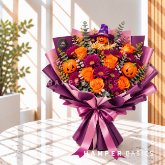Halloween rose bouquet