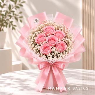 Pink rose bouquet