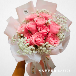 Pink rose bouquet