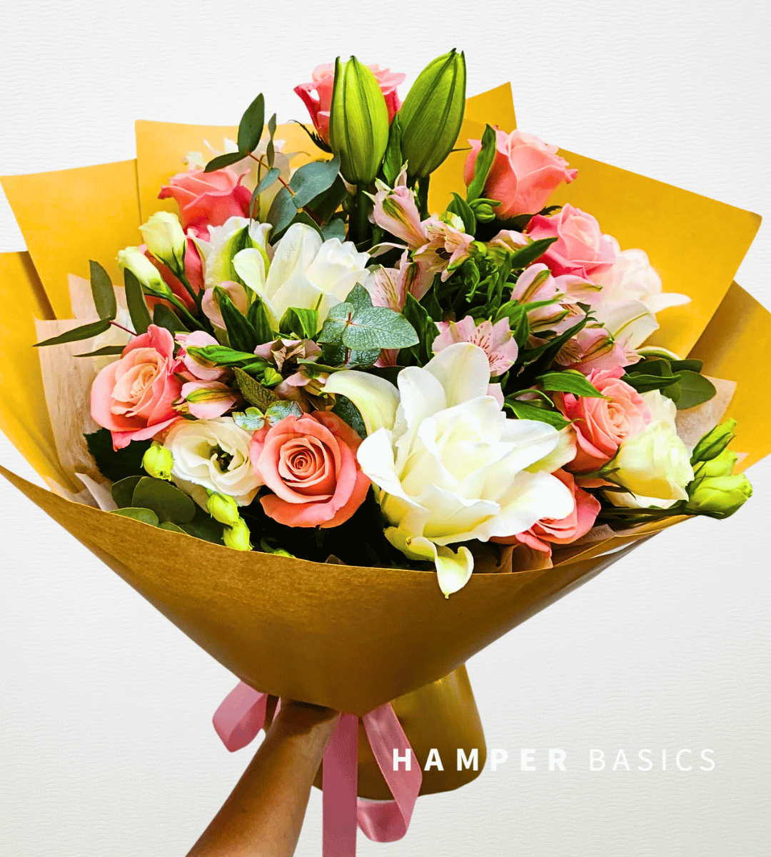 Lily and rose bouquet