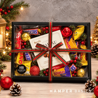 Christmas chocolate hamper with a generous assortment of well-loved funsize chocolates