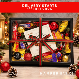 Christmas chocolate hamper with a generous assortment of well-loved funsize chocolates