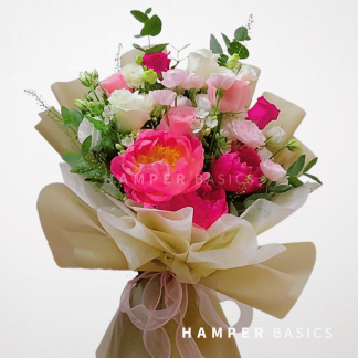 Peony flower bouquet