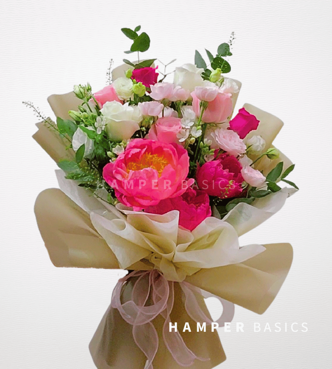 Peony flower bouquet