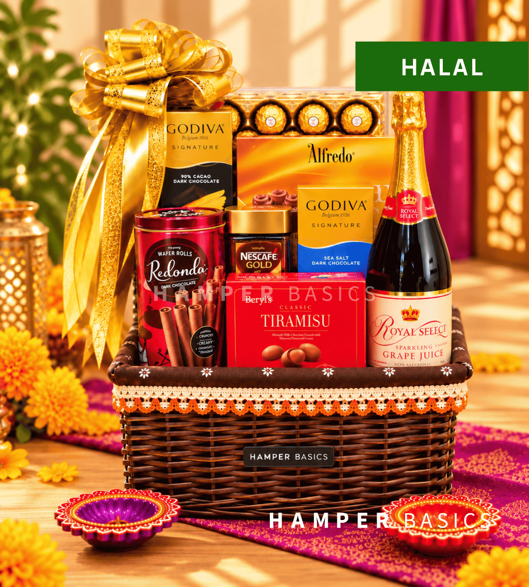 Halal Deepavali hamper showcases a lavish selection of gourmet halal treats