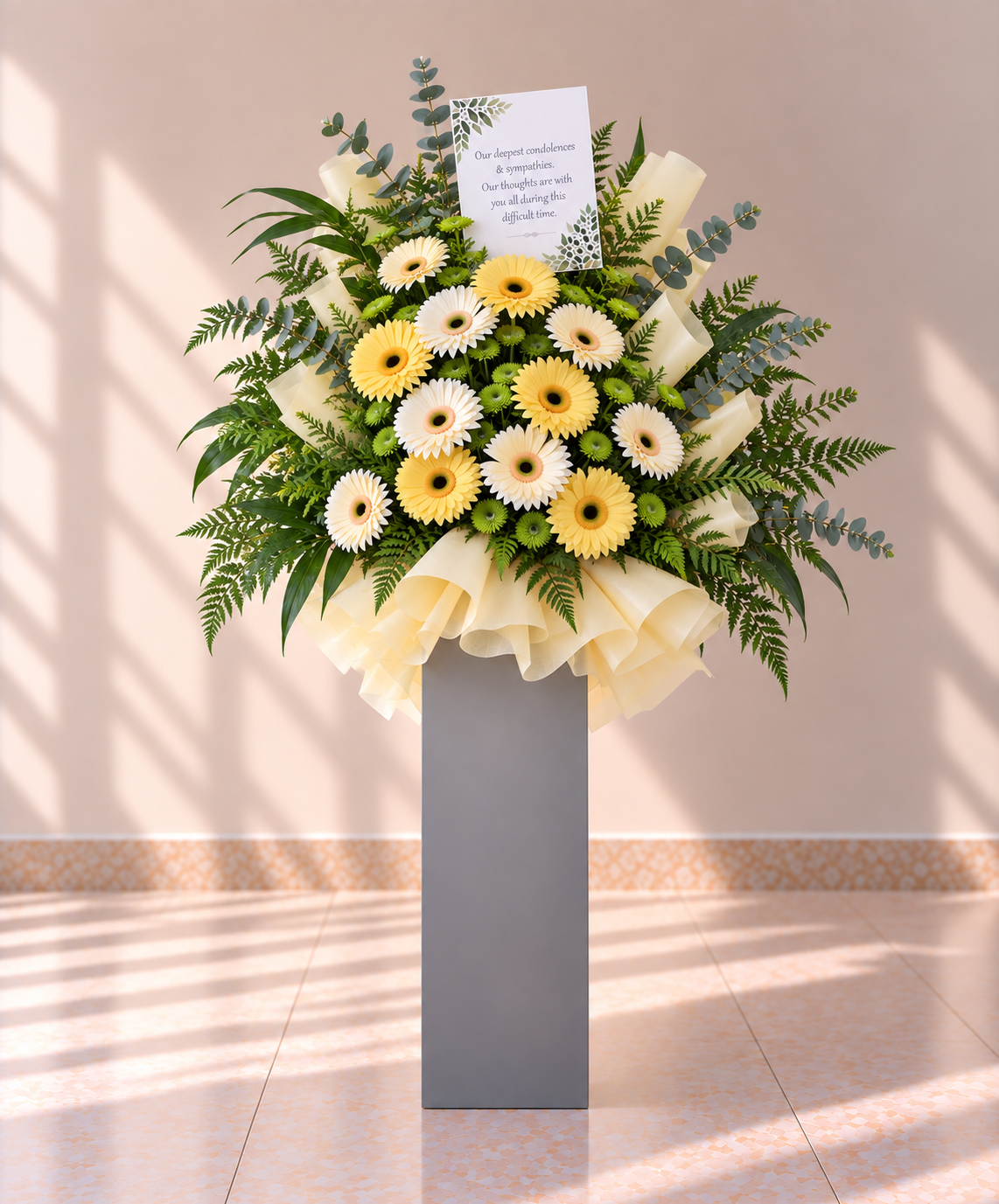 Condolence flower stand